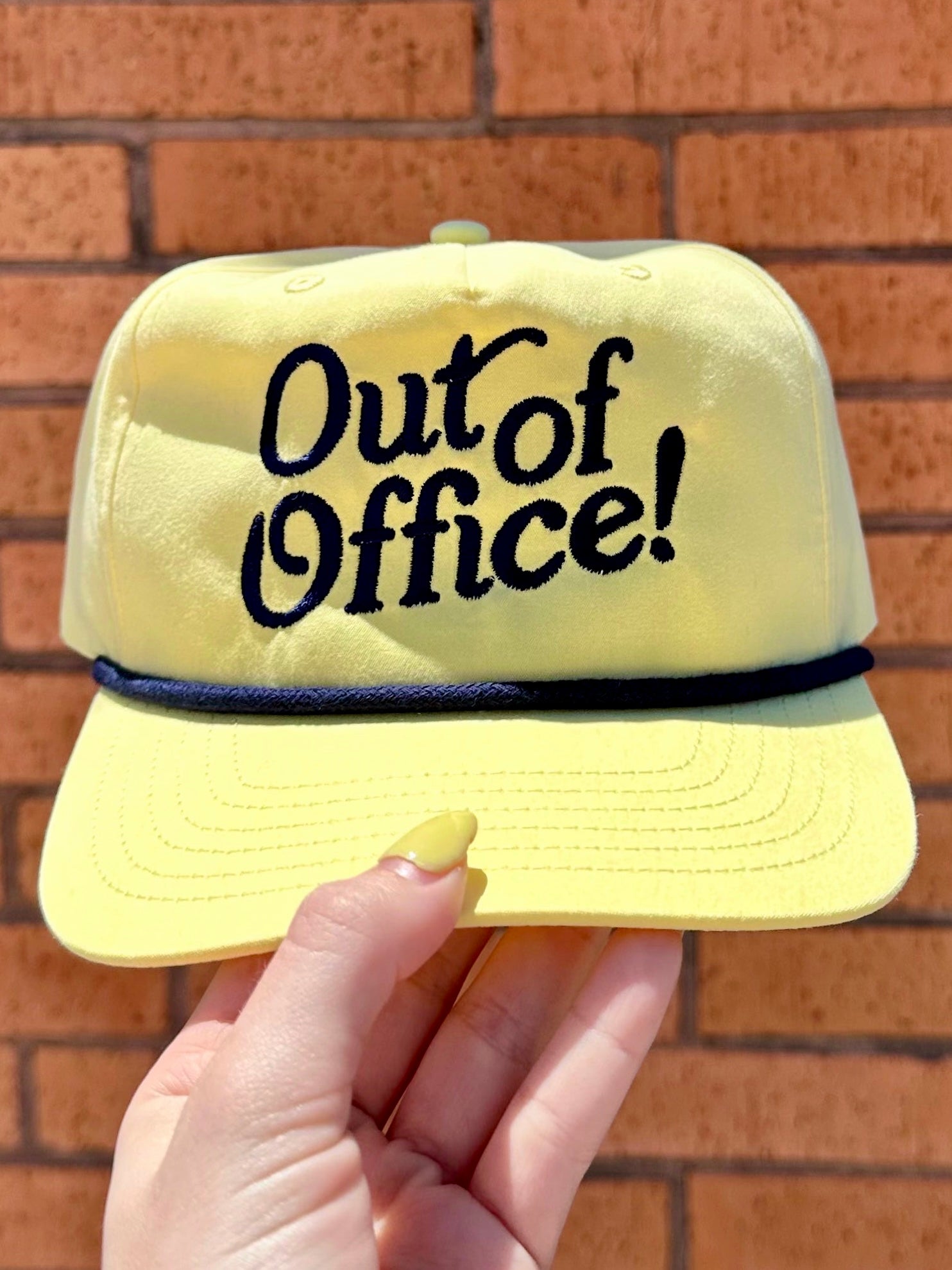 Out of Office Yellow Rope Hat