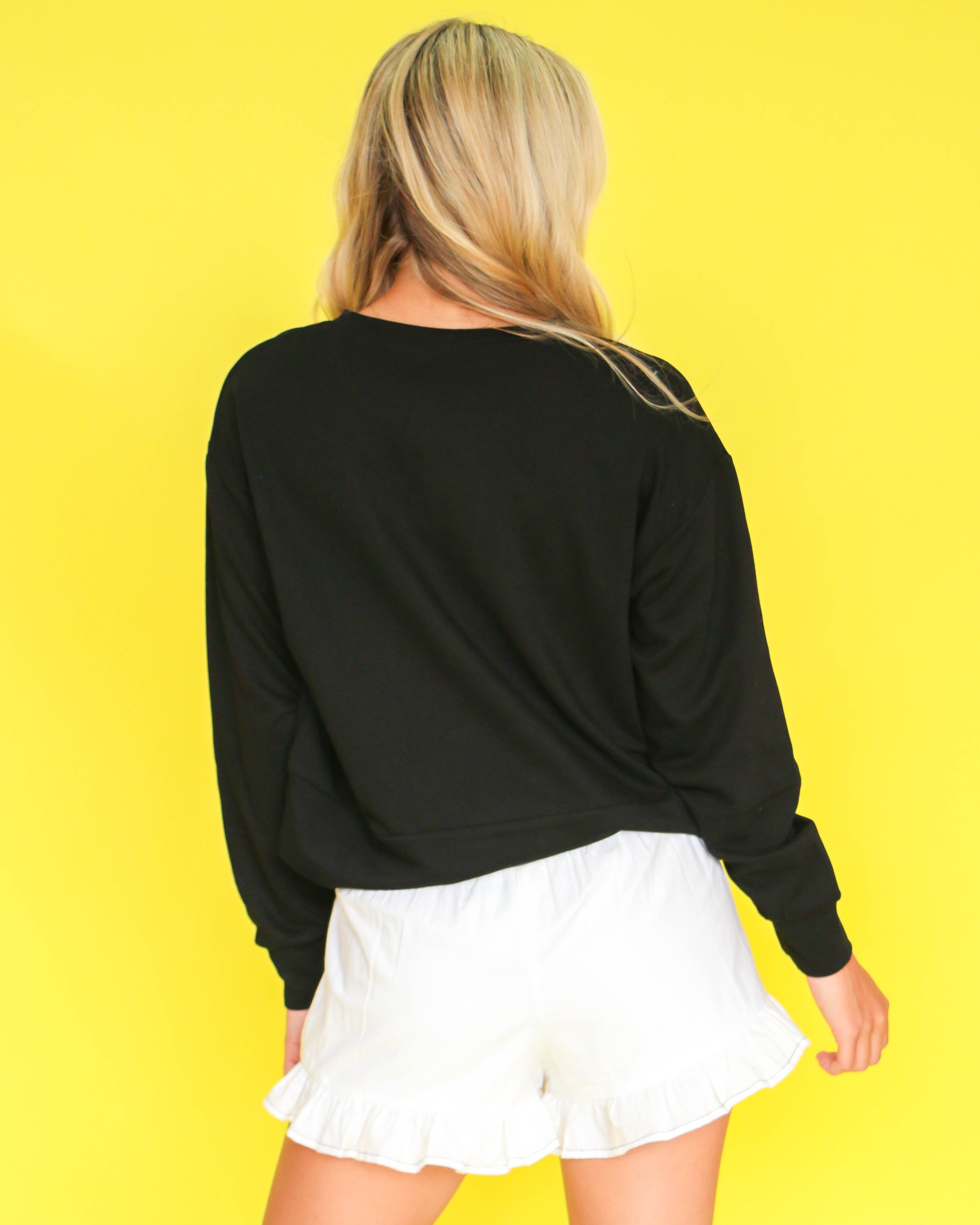 White/Black Stitched Smocked Shorts