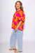 Tangerine V-Neck Puff Sleeve Top - Umgee - Gaudie & Co. Southeast Texas Boutique