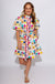 Ivy Jane Tulips in a Row floral dress, luxury women's boutique midi dress at Gaudie & Co