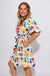 Ivy Jane Tulips in a Row floral dress, luxury women's boutique midi dress at Gaudie & Co