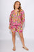 Ivy Jane Ikat Shorts Pink Green Pattern - Gaudie & Co. Nederland TX Boutique