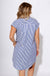 Navy White Stripe Mini Dress Coastal - She Sky - Gaudie & Co. Texas Boutique