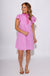 Pink Gingham Flutter Sleeve Mini Dress - Entro - Gaudie & Co. Nederland TX Boutique