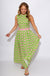 Green Floral Crop Top Midi Skirt Set - Pretty Follies - Gaudie & Co. Texas Boutique