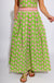 Green Floral Crop Top Midi Skirt Set - Pretty Follies - Gaudie & Co. Texas Boutique
