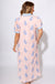Blush Embroidered Puff Sleeve Midi Dress - Entro - Gaudie & Co. Texas Boutique