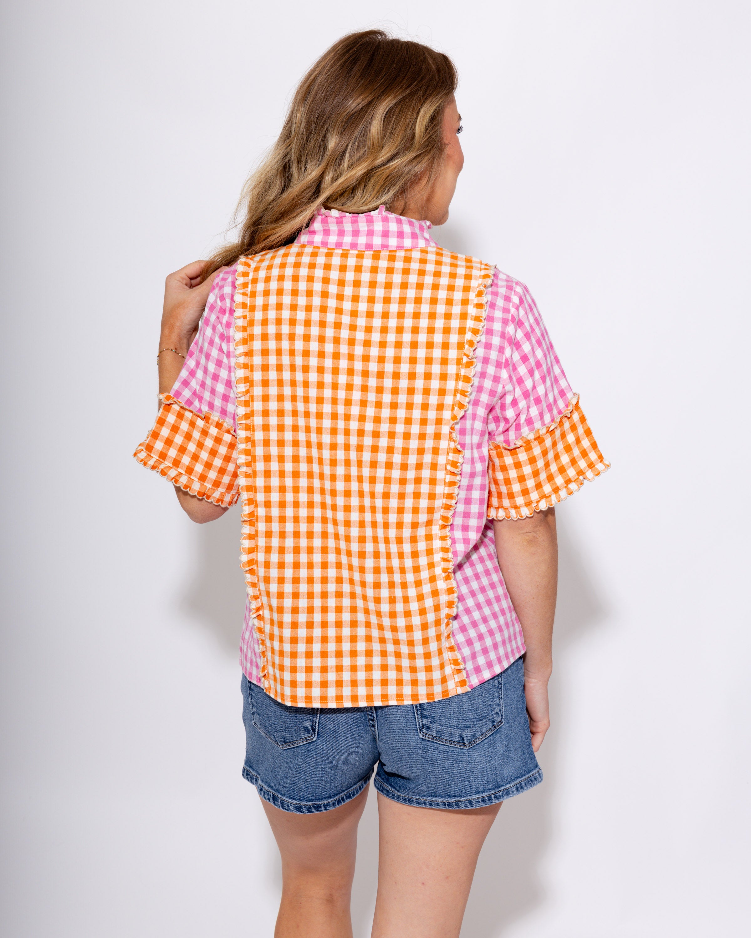 THML | Gingham Charm Top
