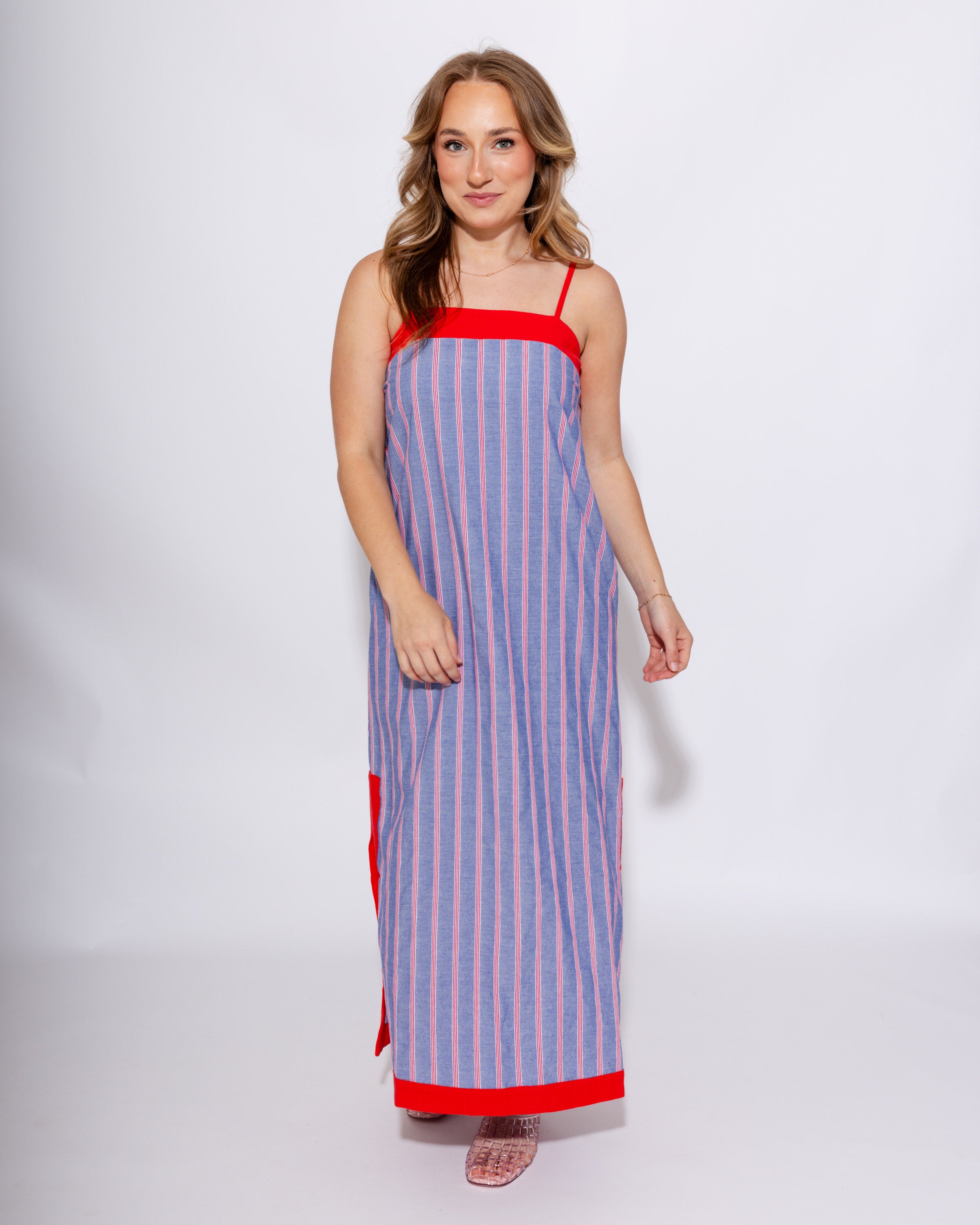 Coastal Stripe Summer Midi