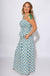 Blue Floral Peplum Top Maxi Skirt Set - JODIFL - Gaudie & Co. Southeast Texas Boutique