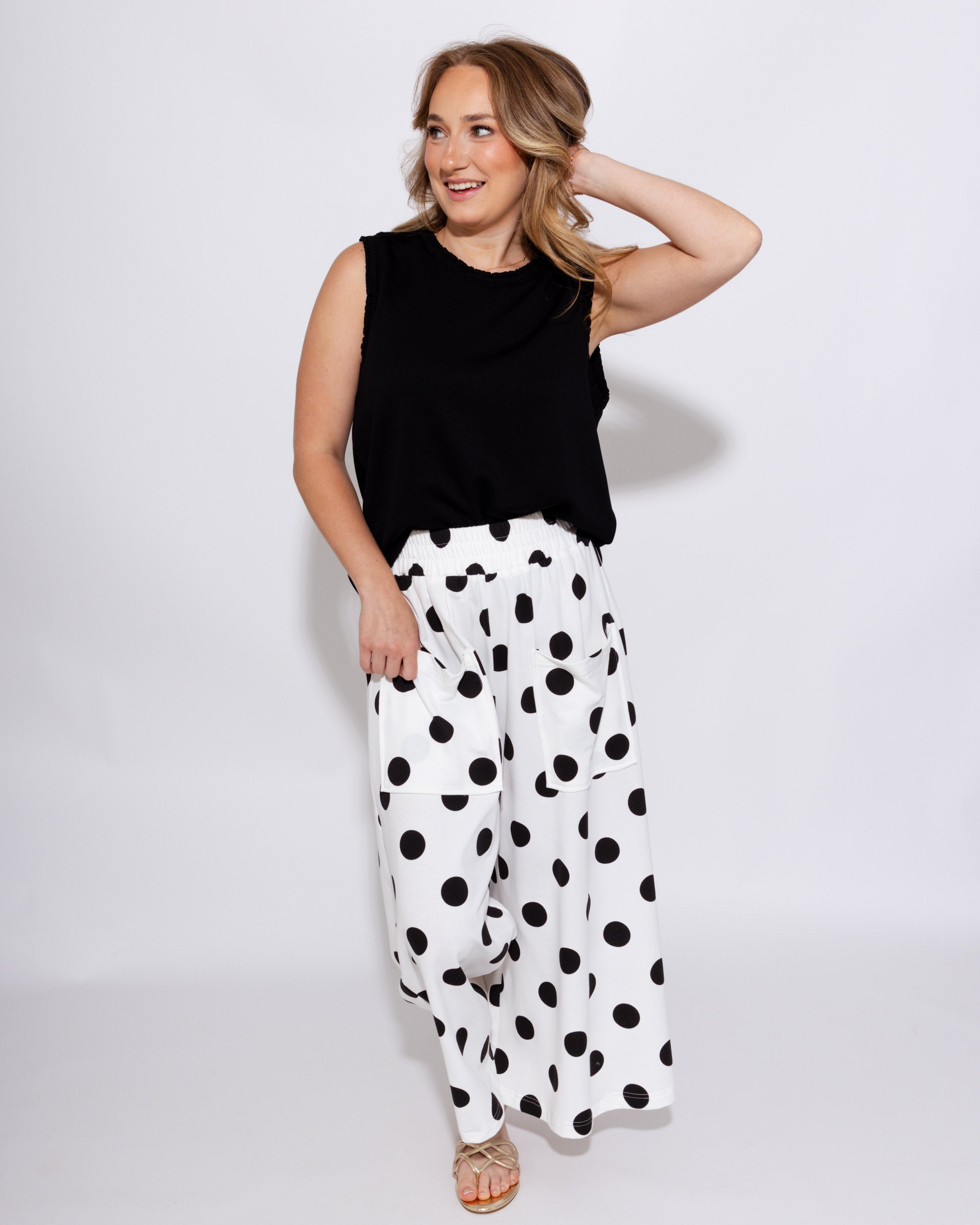 Polka Dot Pull-on Pants