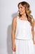 Off White Eyelet Crop Top Midi Skirt Set - Entro - Gaudie & Co. Nederland TX Boutique