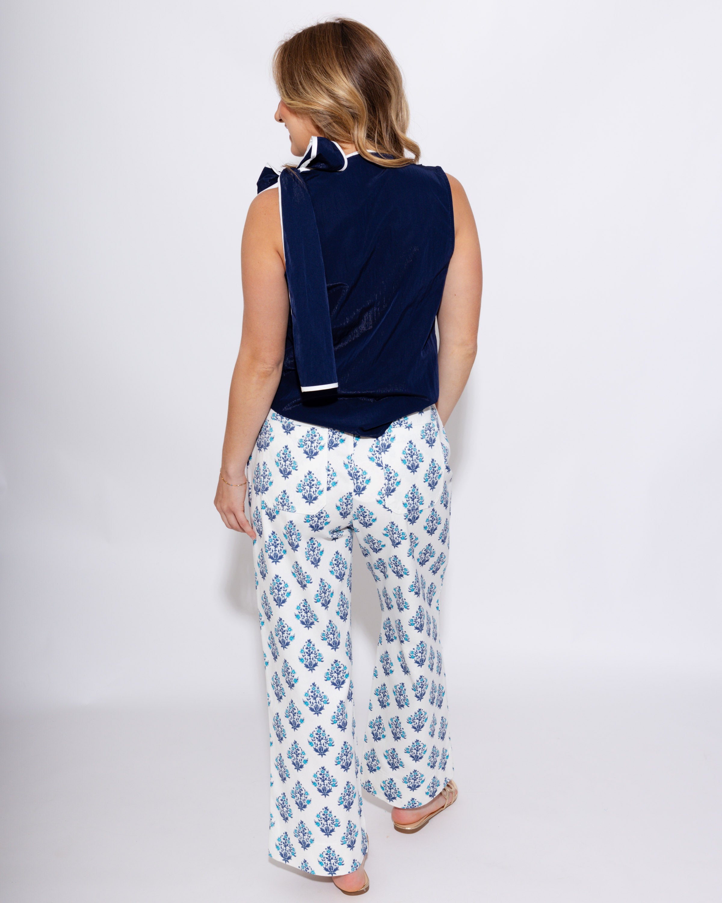 Floral Wide Leg Crop Pants