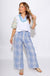 Plaid High Waist Straight Pleated Pants - Beulah Style - Gaudie & Co. Southeast Texas Boutique