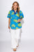 Cerulean Blue V-Neck Puff Sleeve Top - Umgee - Gaudie & Co. Texas Boutique