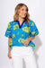 Cerulean Blue V-Neck Puff Sleeve Top - Umgee - Gaudie & Co. Texas Boutique