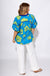 Cerulean Blue V-Neck Puff Sleeve Top - Umgee - Gaudie & Co. Texas Boutique