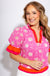 Colorblock Floral Embroidered Eyelet Top - Voy - Gaudie & Co. Texas Boutique