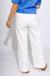 High Waist Off White Scallop Hem Wide Leg Pants - Entro - Gaudie & Co. TX Boutique