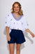 Ivy Jane indigo wash denim shorts for women, high-quality boutique denim at Gaudie & Co
