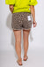 High Rise Leopard Drawstring Shorts - Vervet - Gaudie & Co. Nederland TX Boutique