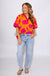 Tangerine V-Neck Puff Sleeve Top - Umgee - Gaudie & Co. Southeast Texas Boutique