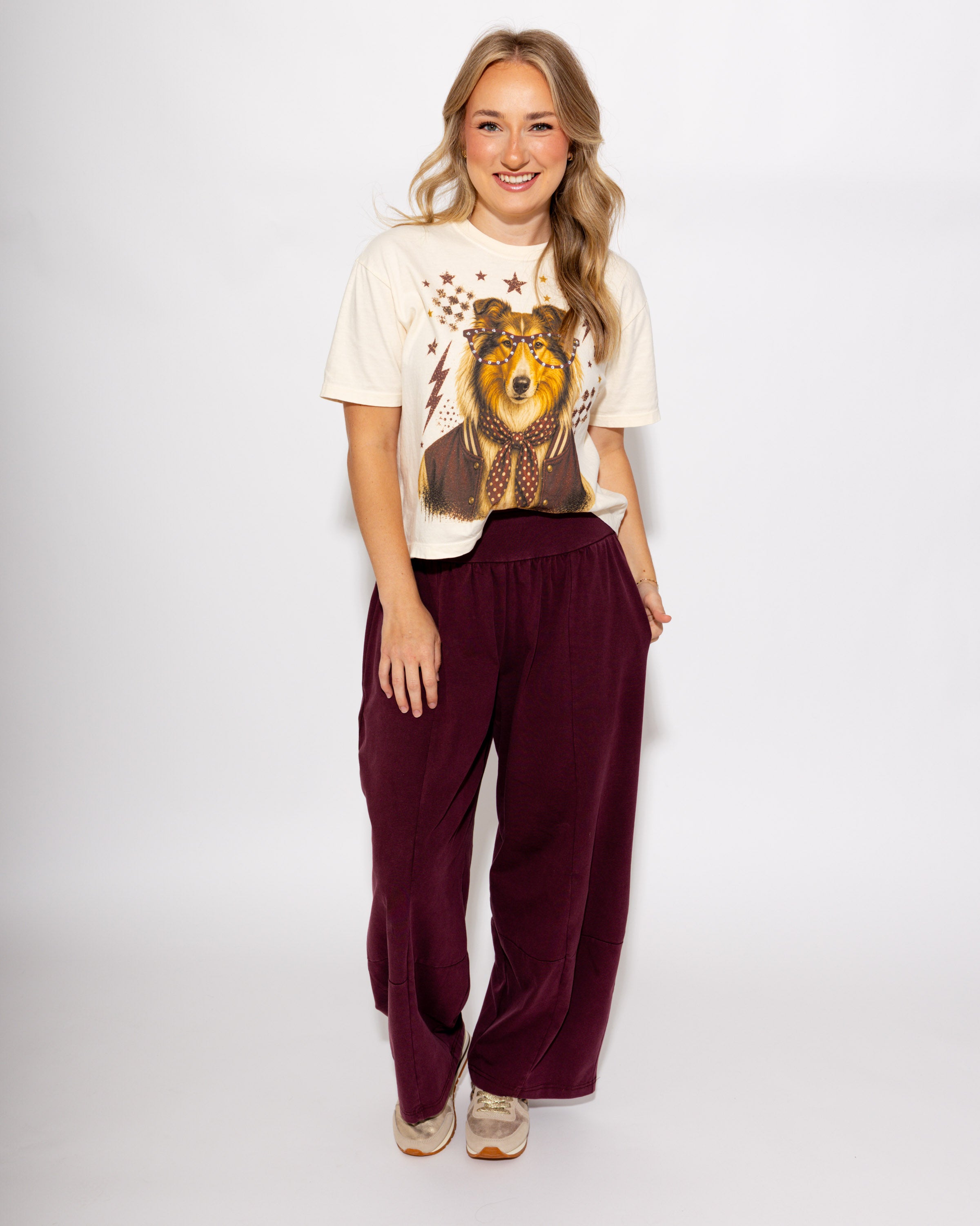 Varsity Specs Rhinestone Collie Spirit Tee