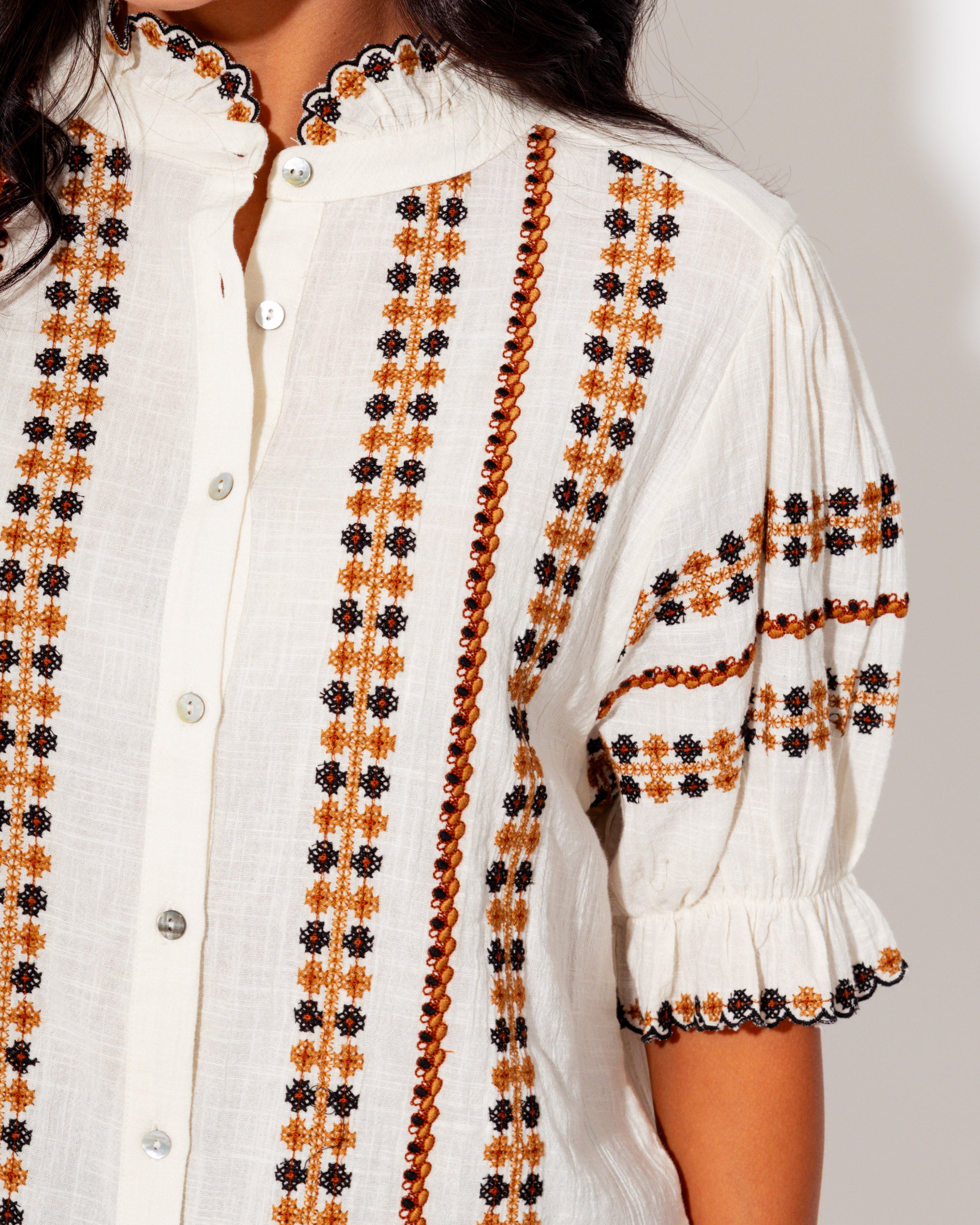 Ivy Jane | Rows of Embroidery Top