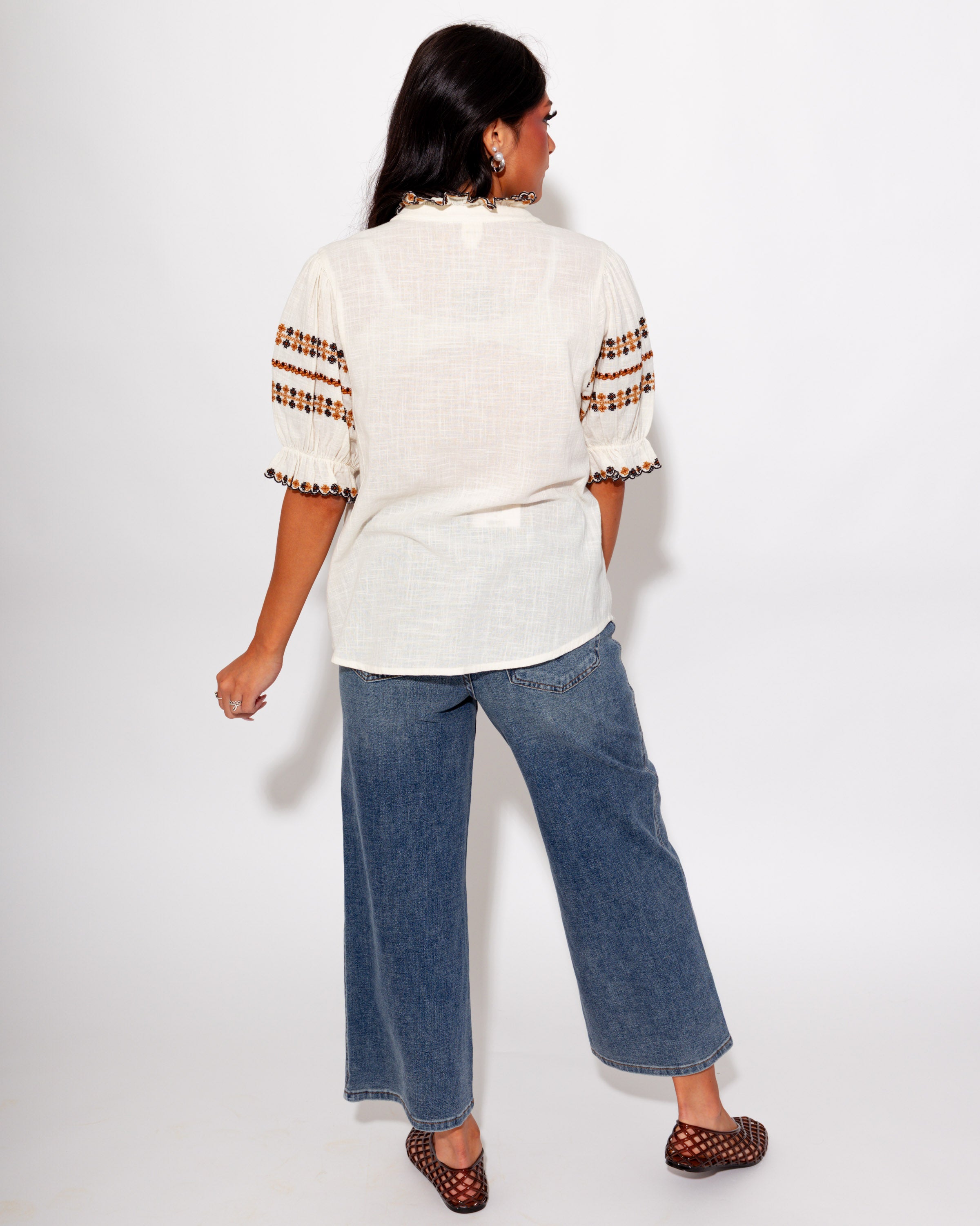 Ivy Jane | Rows of Embroidery Top