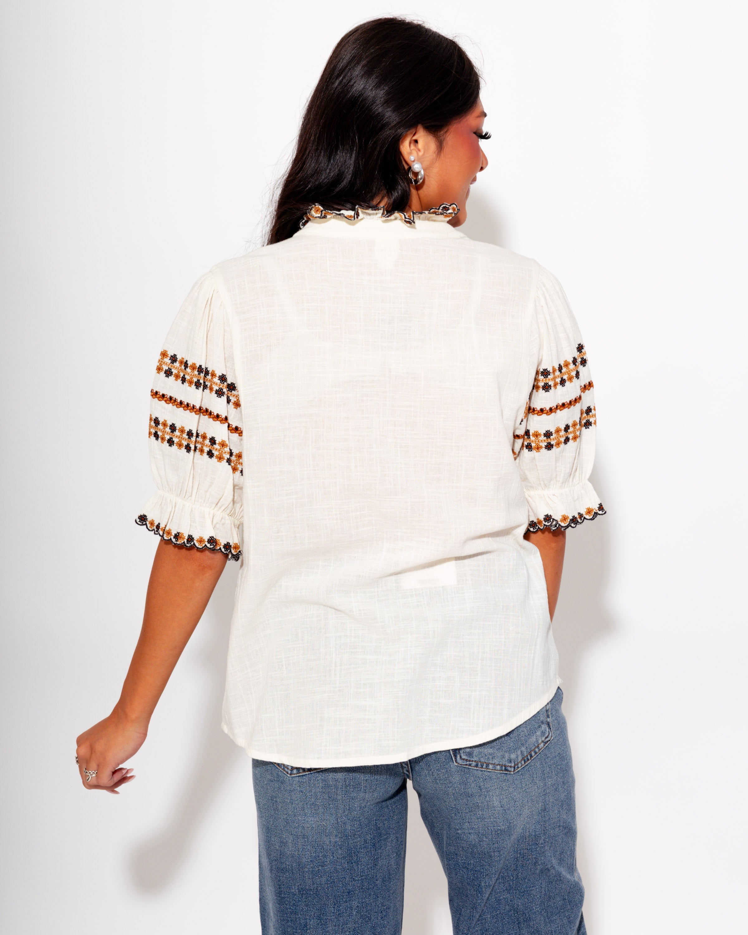 Ivy Jane | Rows of Embroidery Top