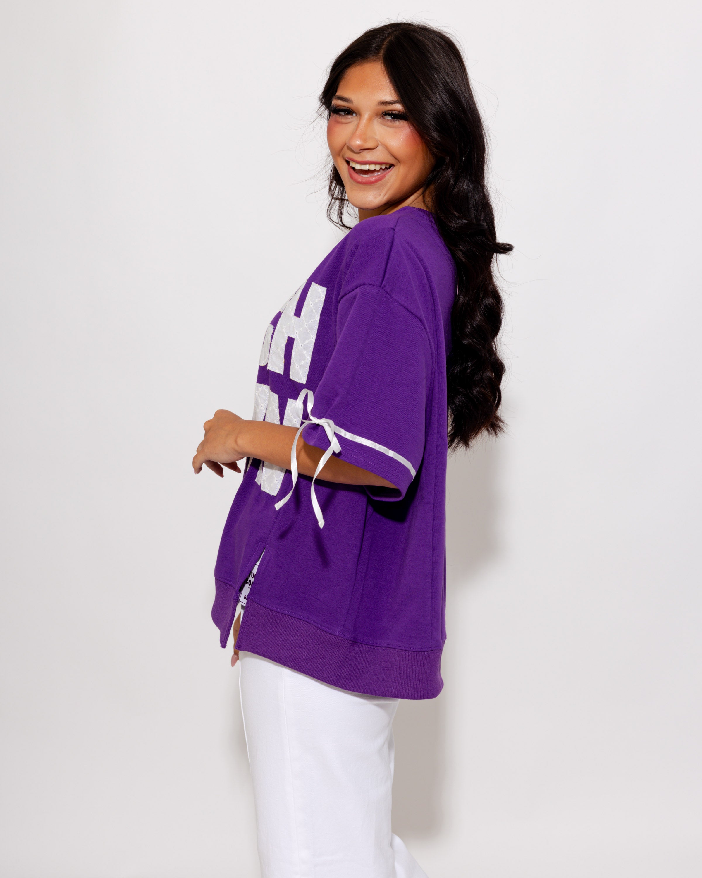 Touchdown Pullover in Purple
