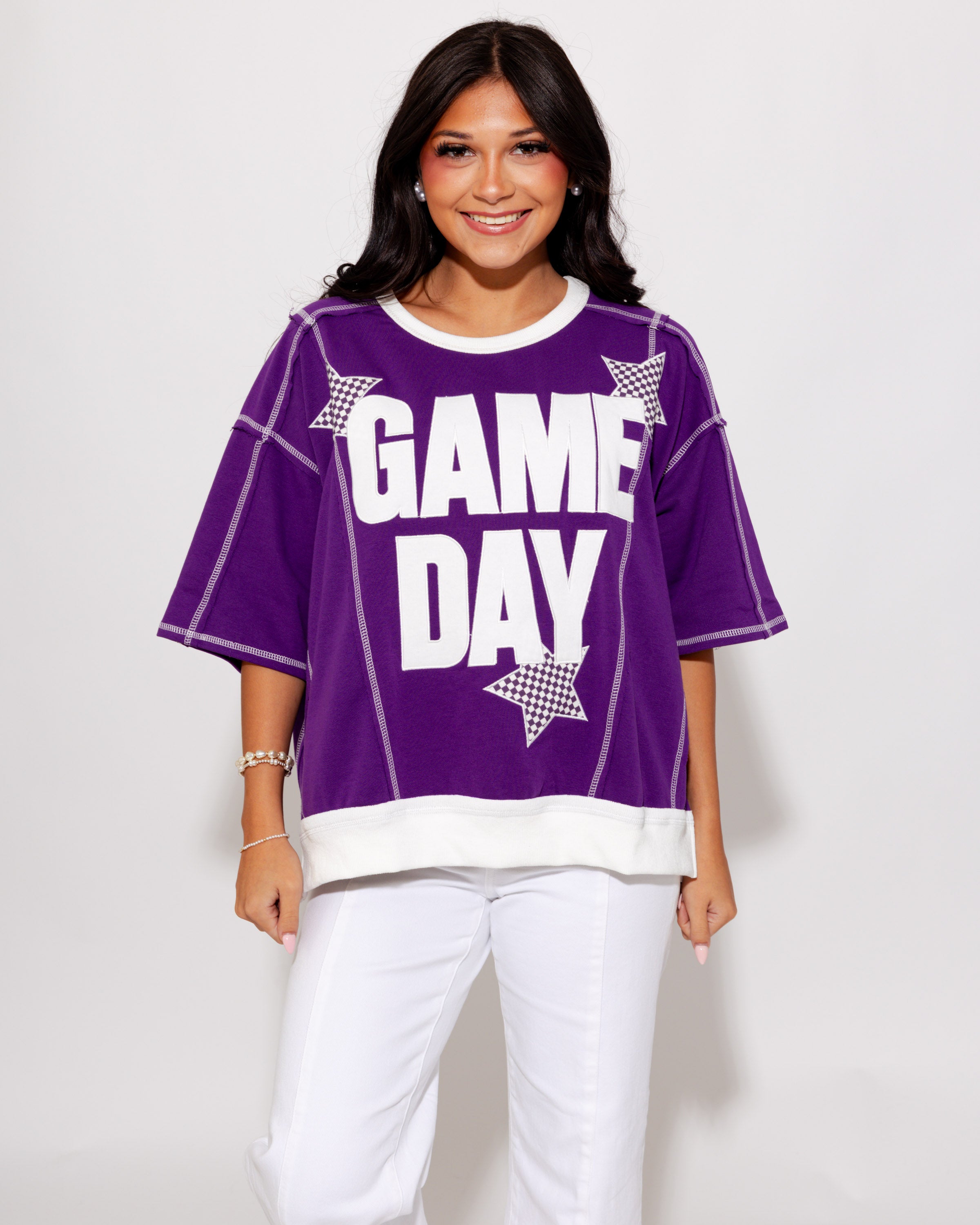 Game Day Star Patch Sweatshirt