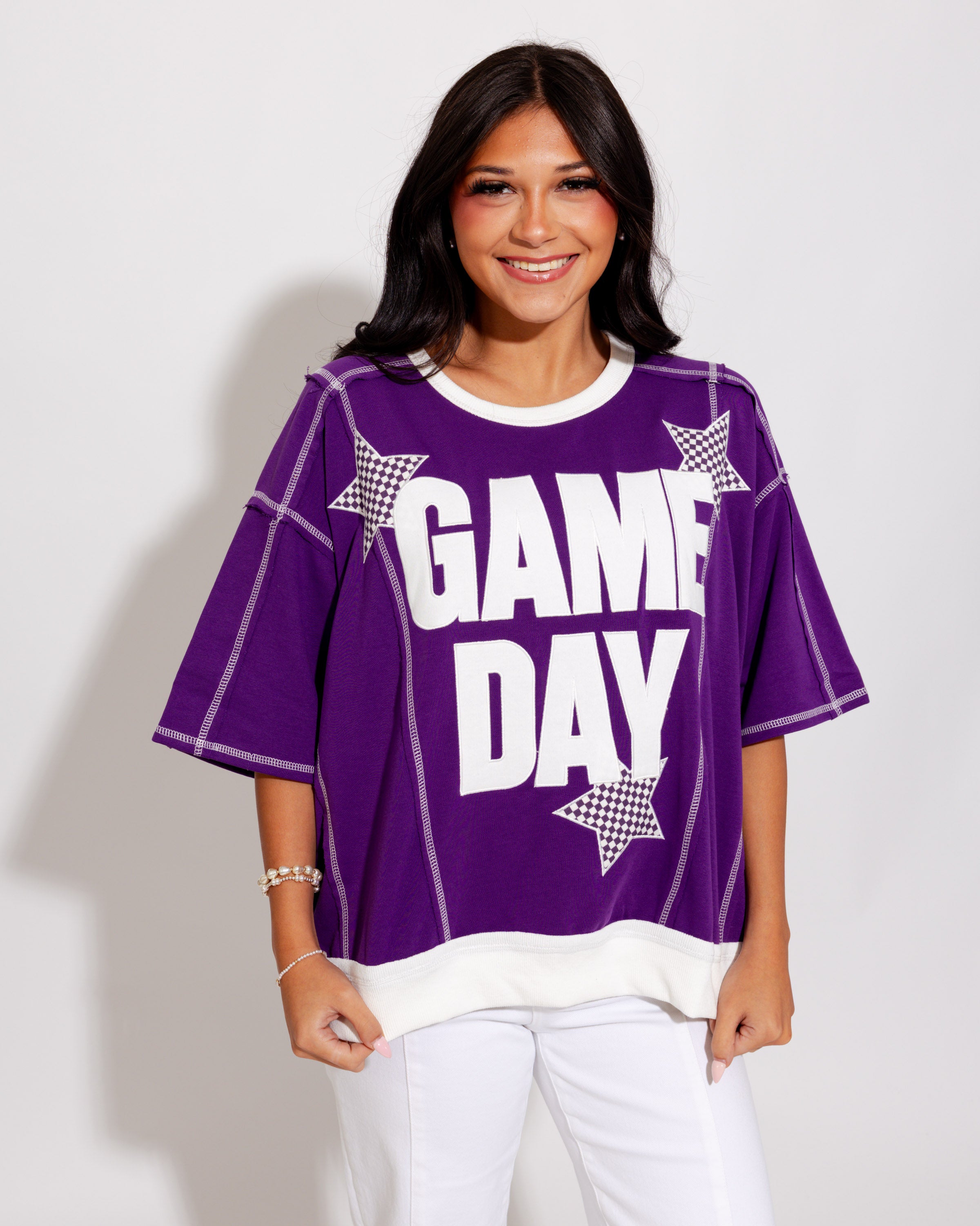 Game Day Star Patch Sweatshirt