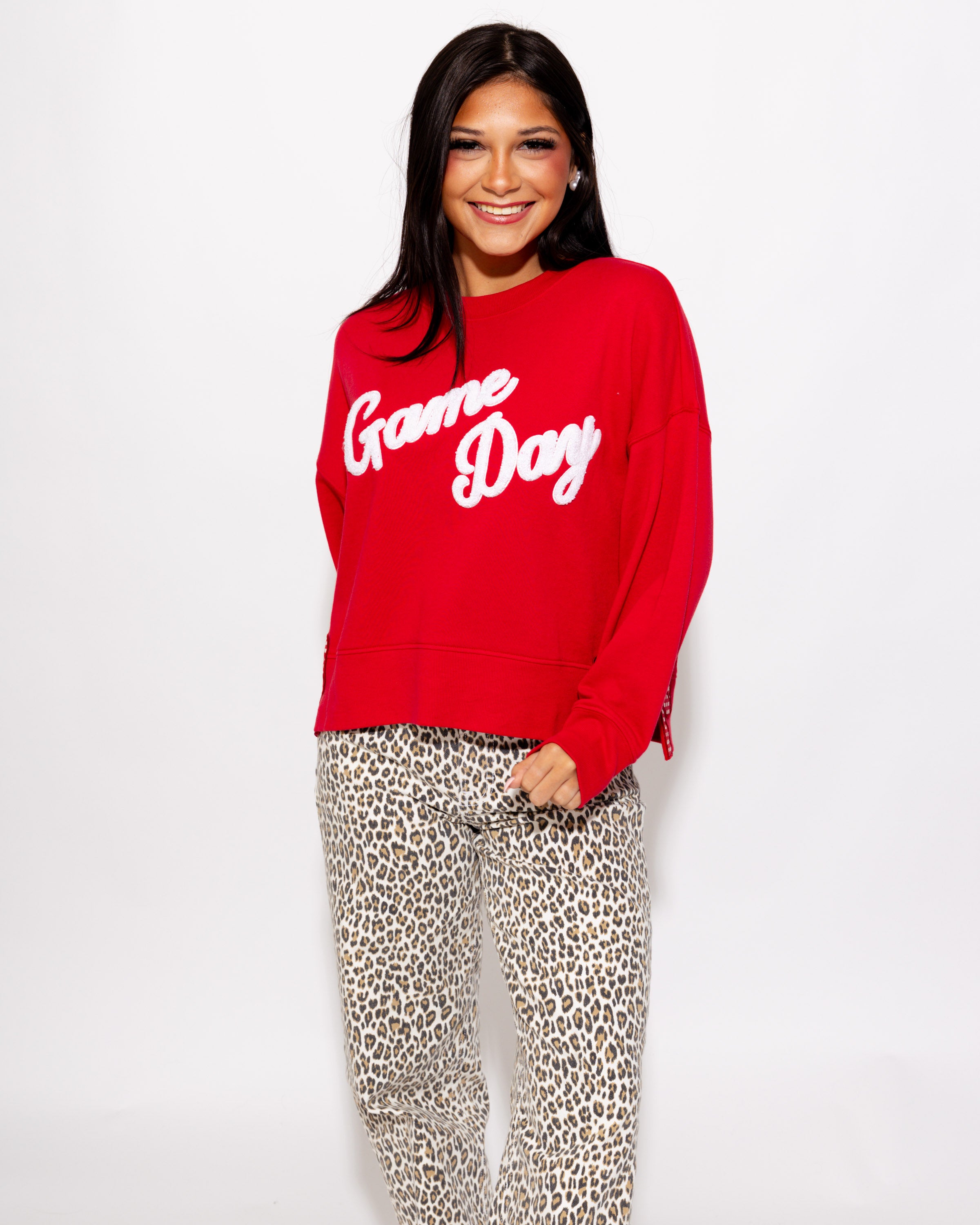 Game Day Sweatshirt in Red
