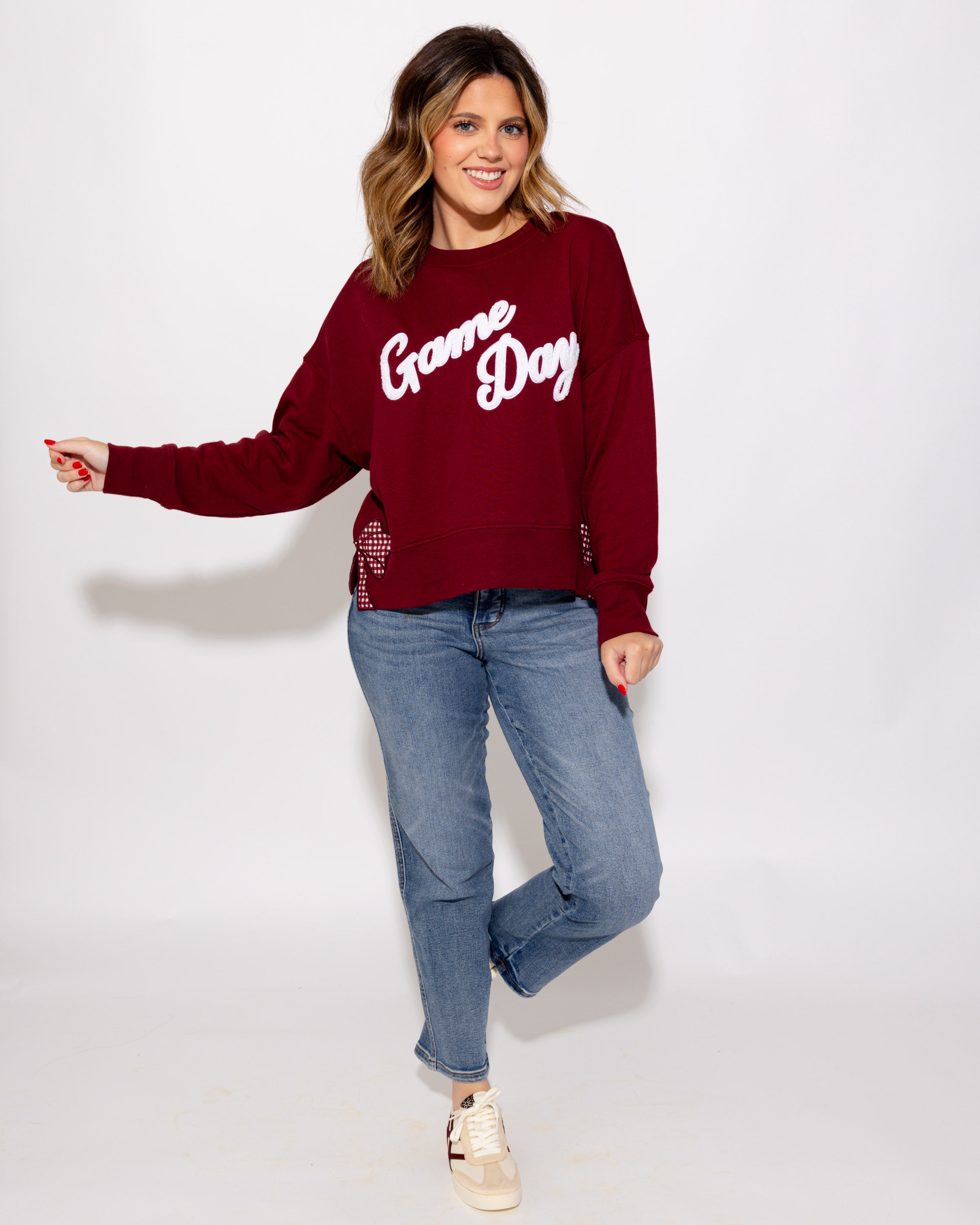 Game Day Sweatshirt in Maroon