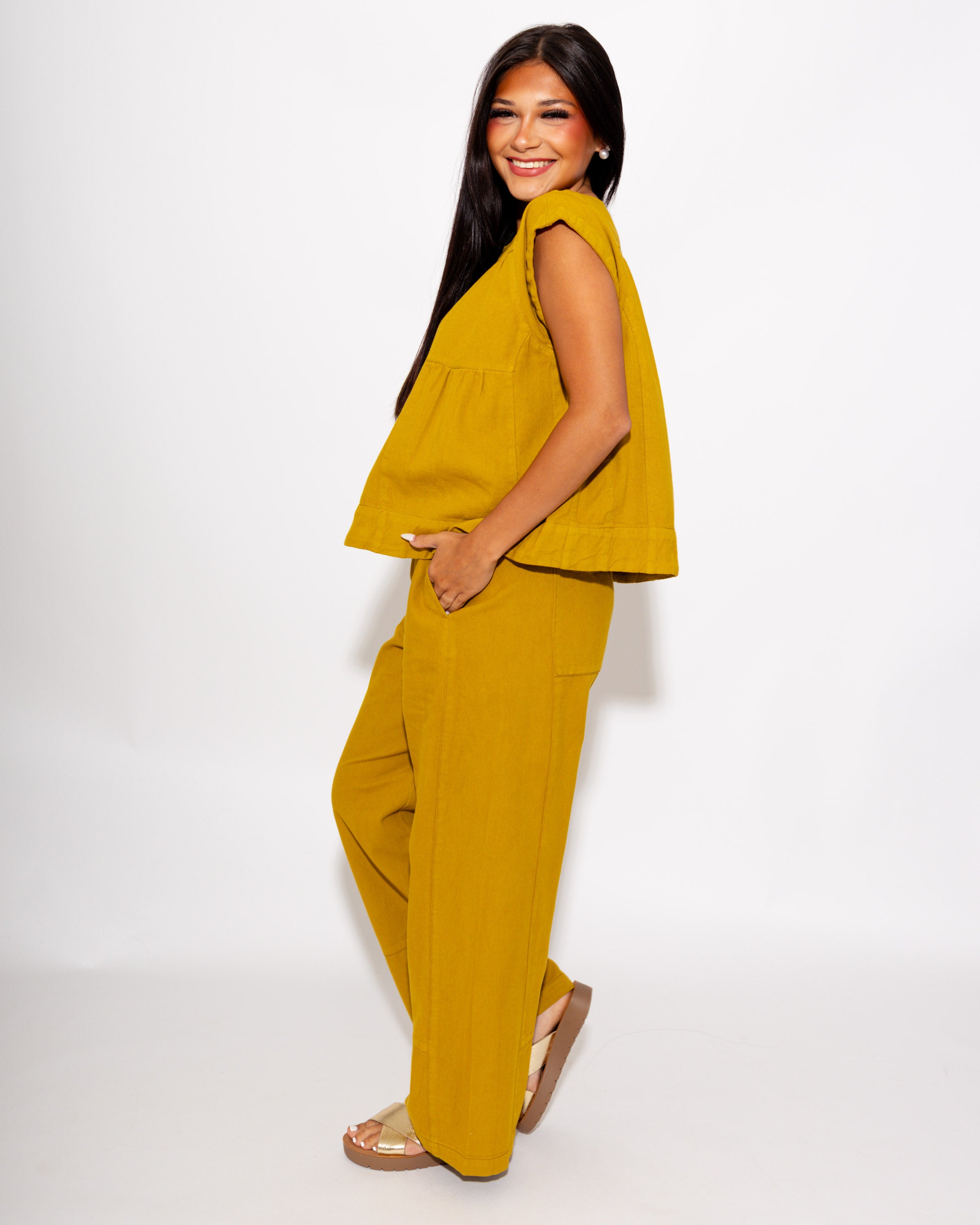 Ivy Jane | Barrel Pant in Ochre