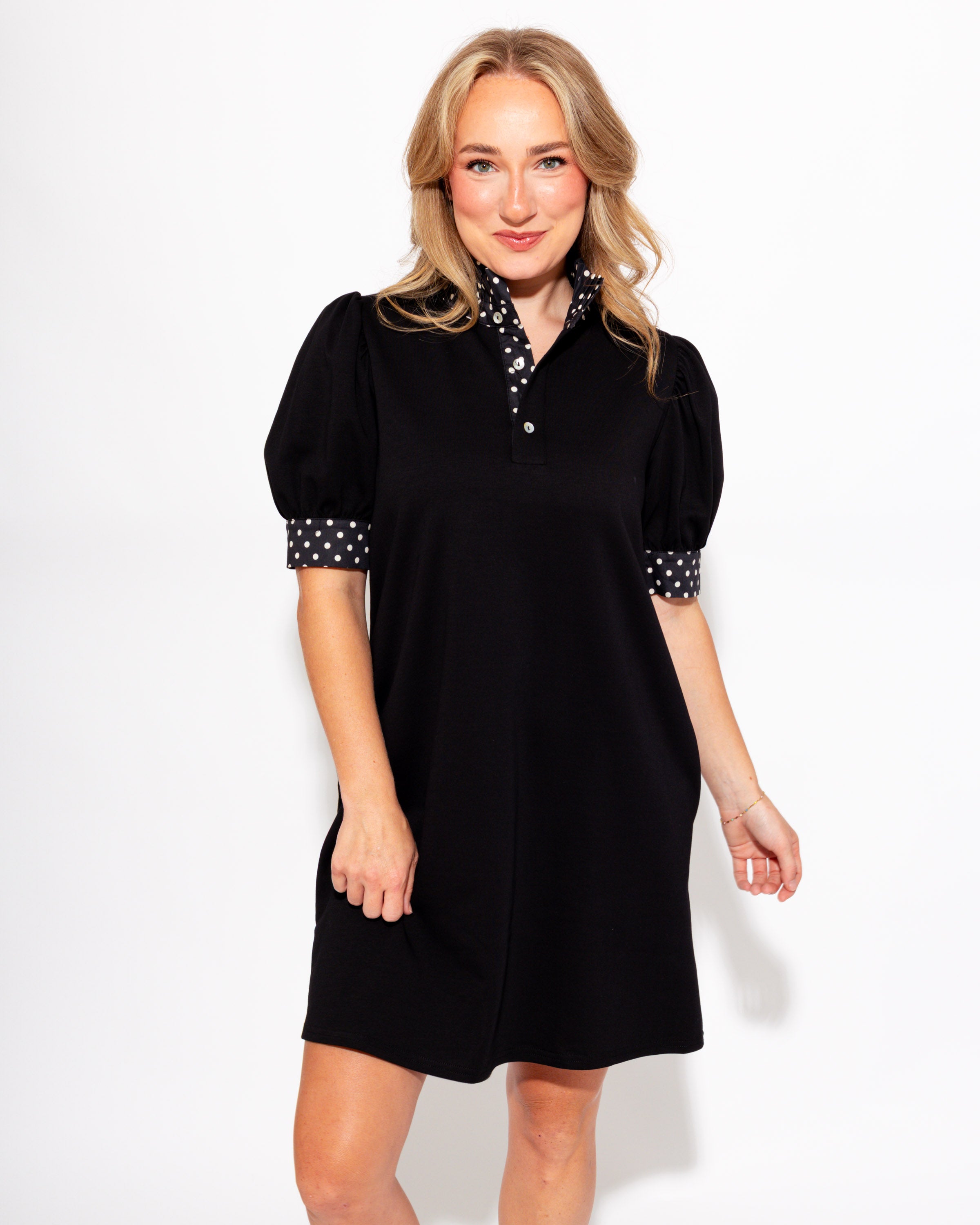 Classic Contrast Polka Dot Mini