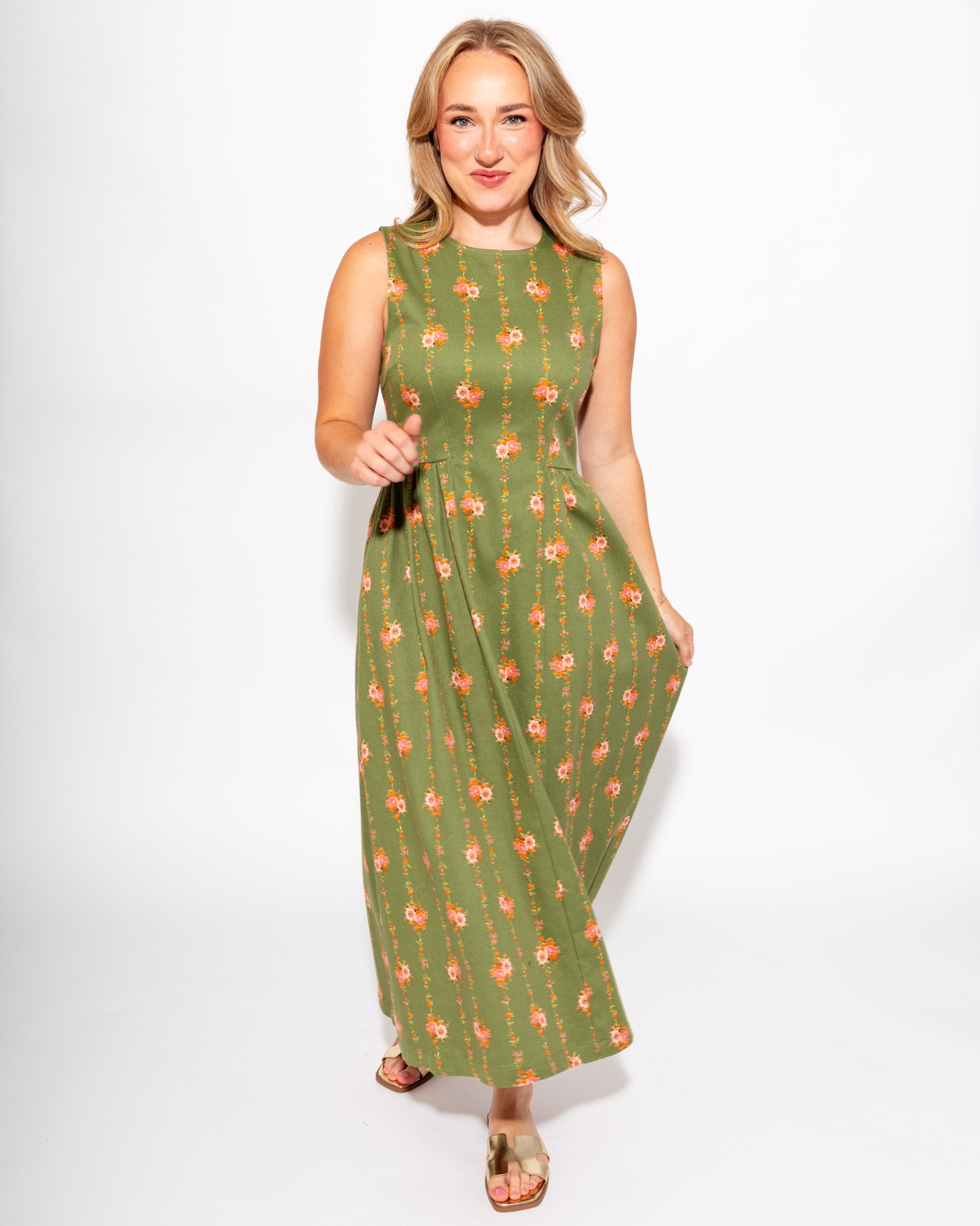 Garden Muse Midi Dress