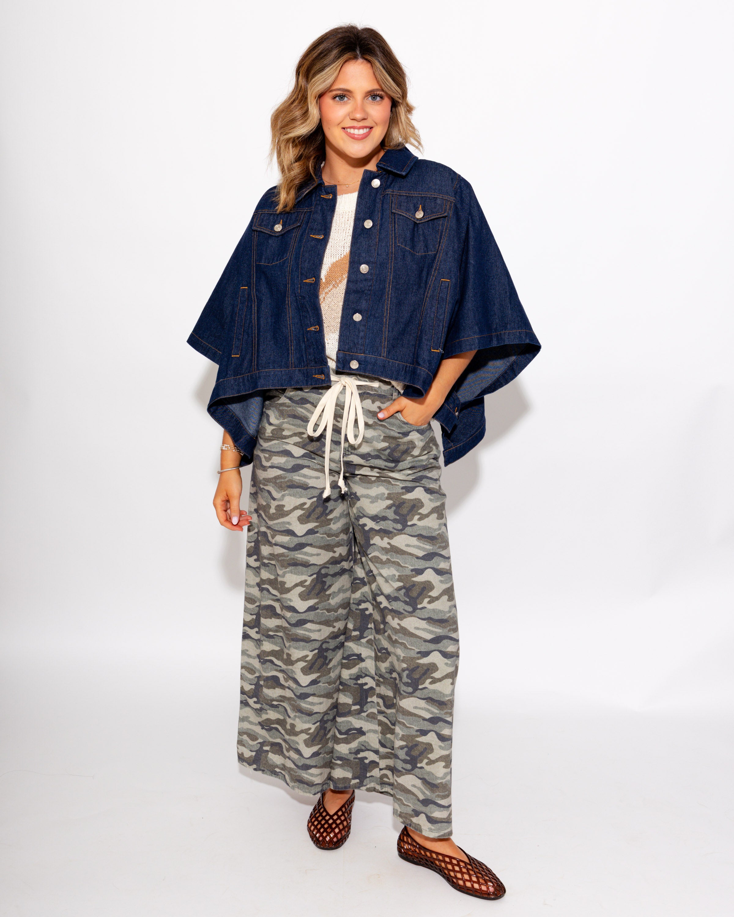 Denim Button-Up Jacket