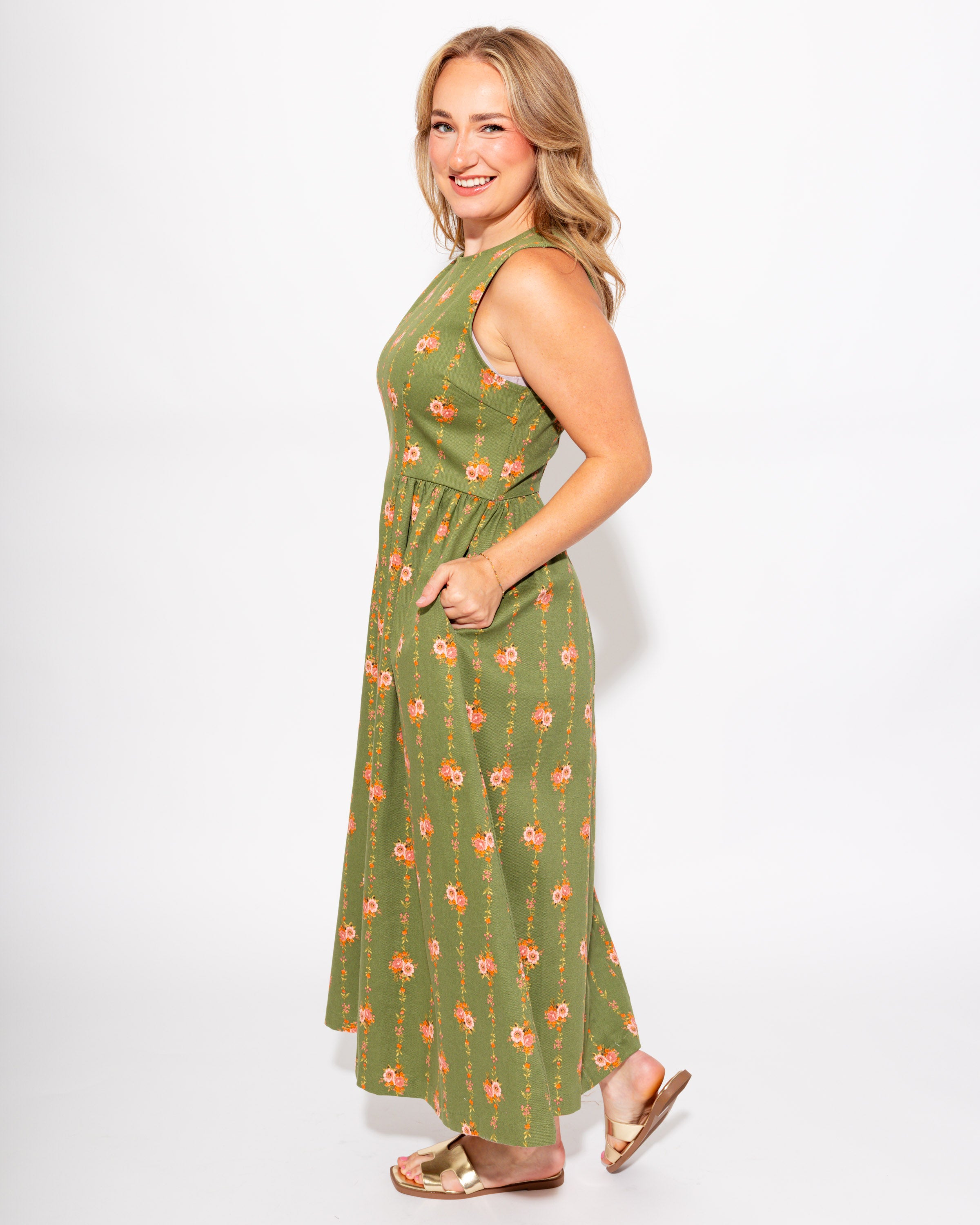 Garden Muse Midi Dress