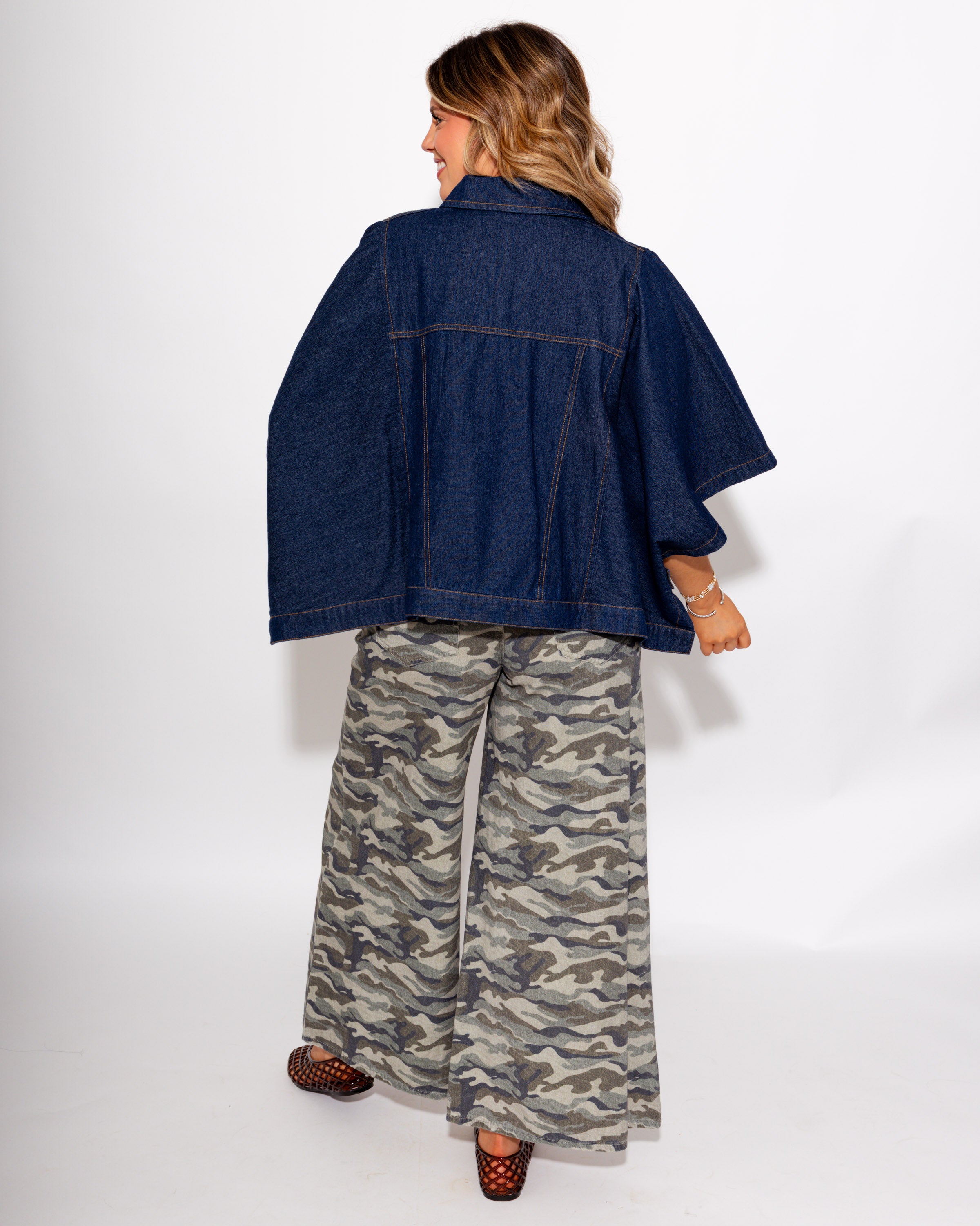 Denim Button-Up Jacket