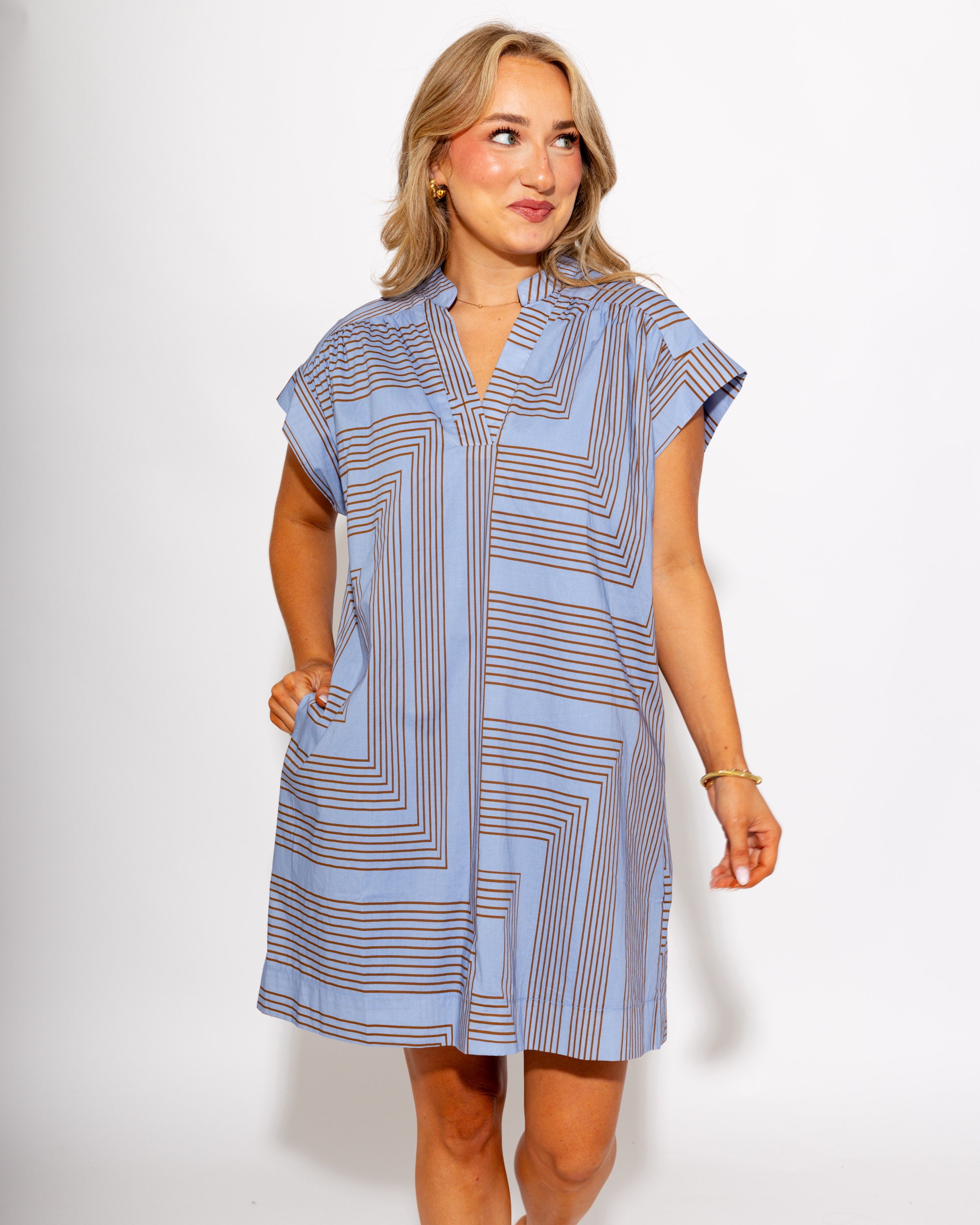 Geometric Print Mini Dress