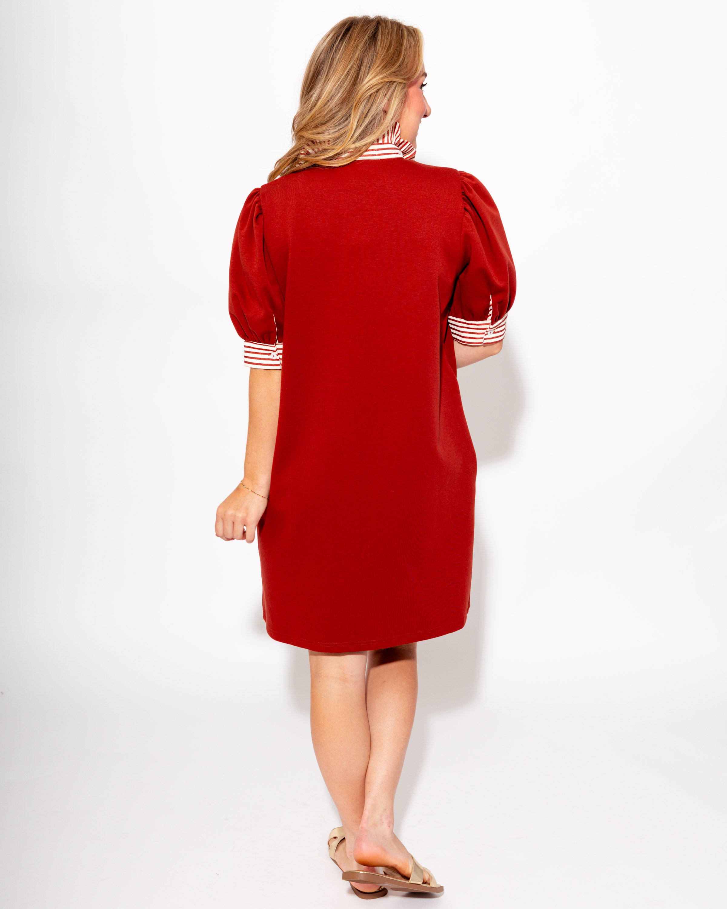 Rally Ready Polo Dress in Rust