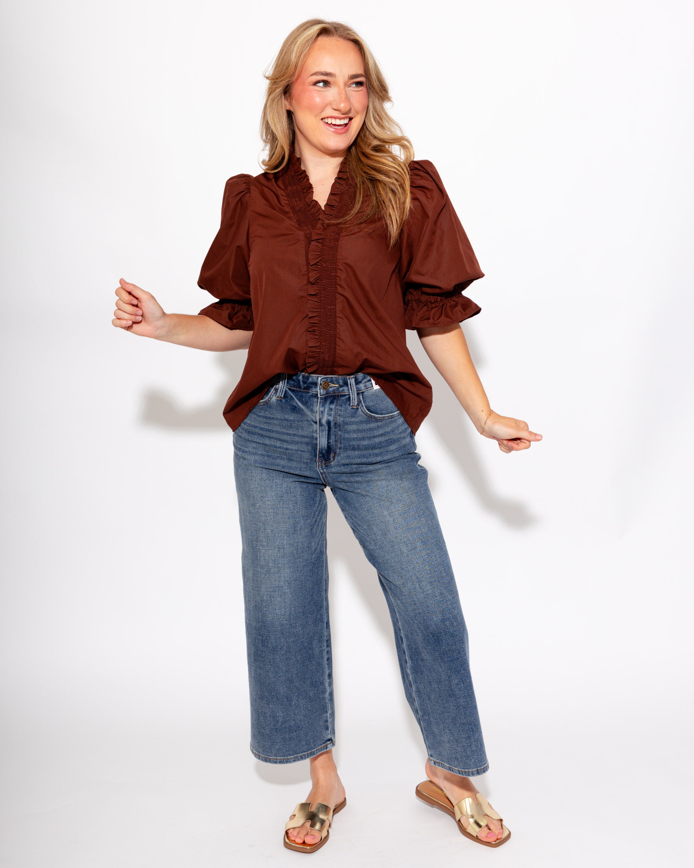 Judy Blue | Dottie High Rise Wide Crop Jeans