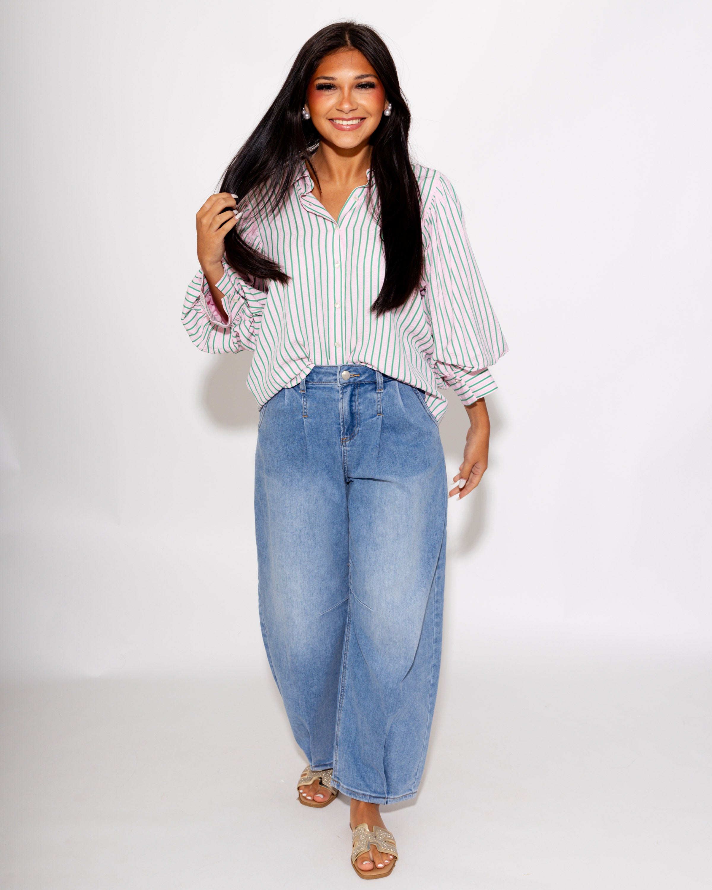 Timeless Stripe Textured Top