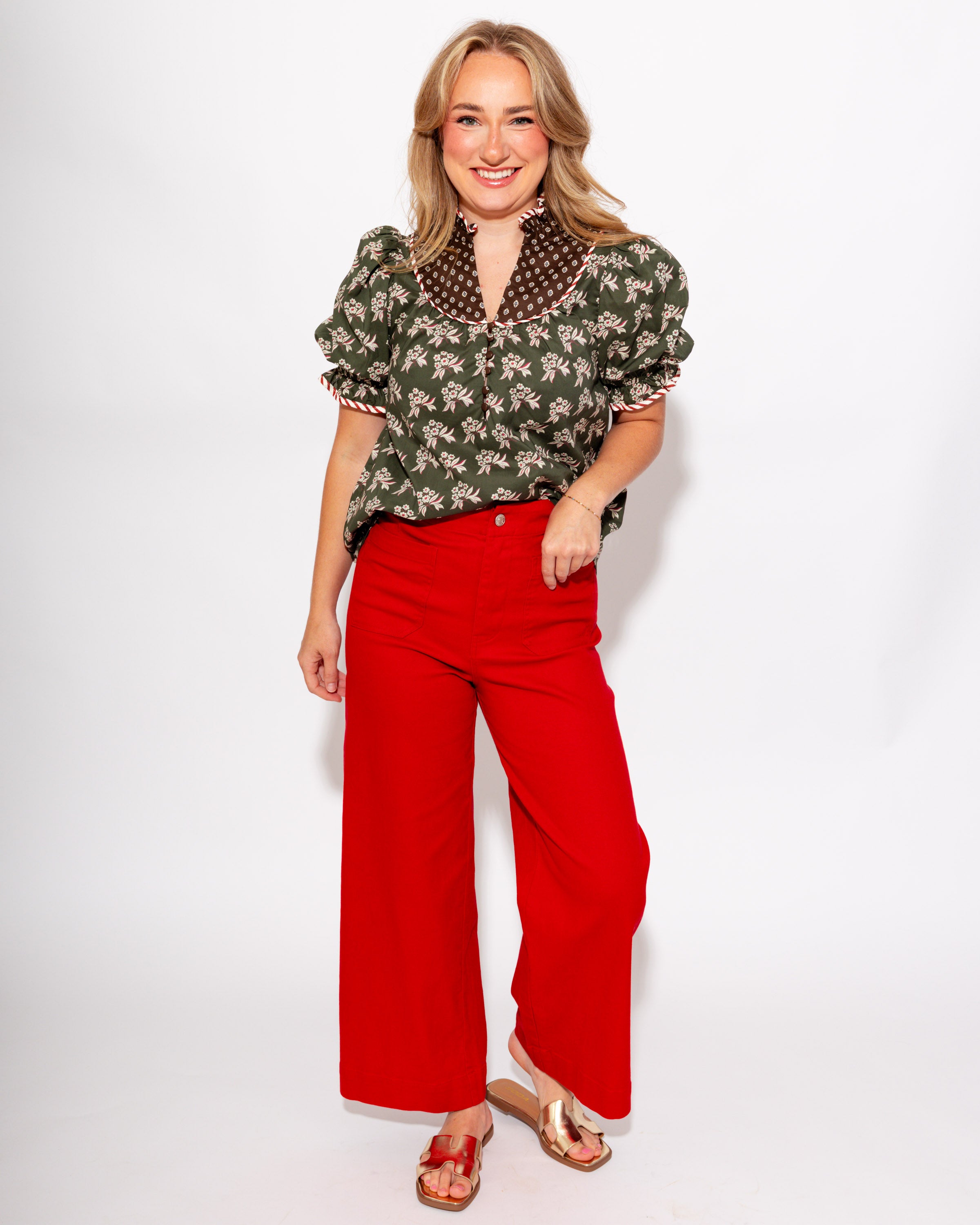 The Go-To Pant in Scarlet