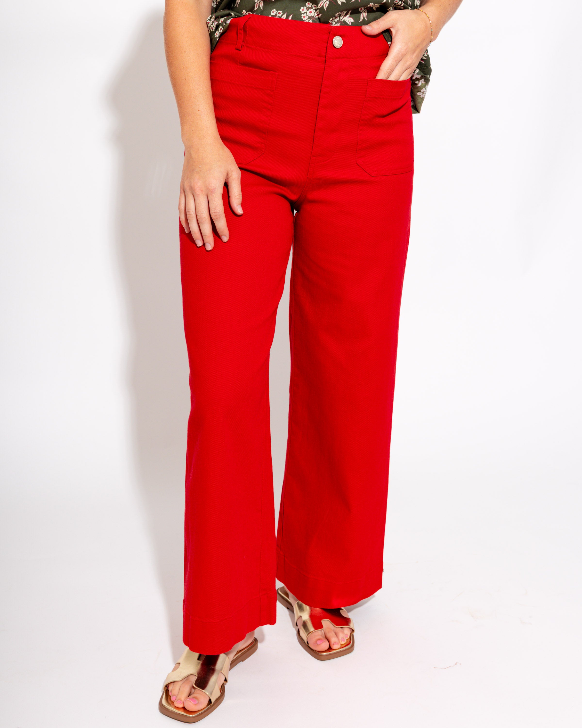The Go-To Pant in Scarlet