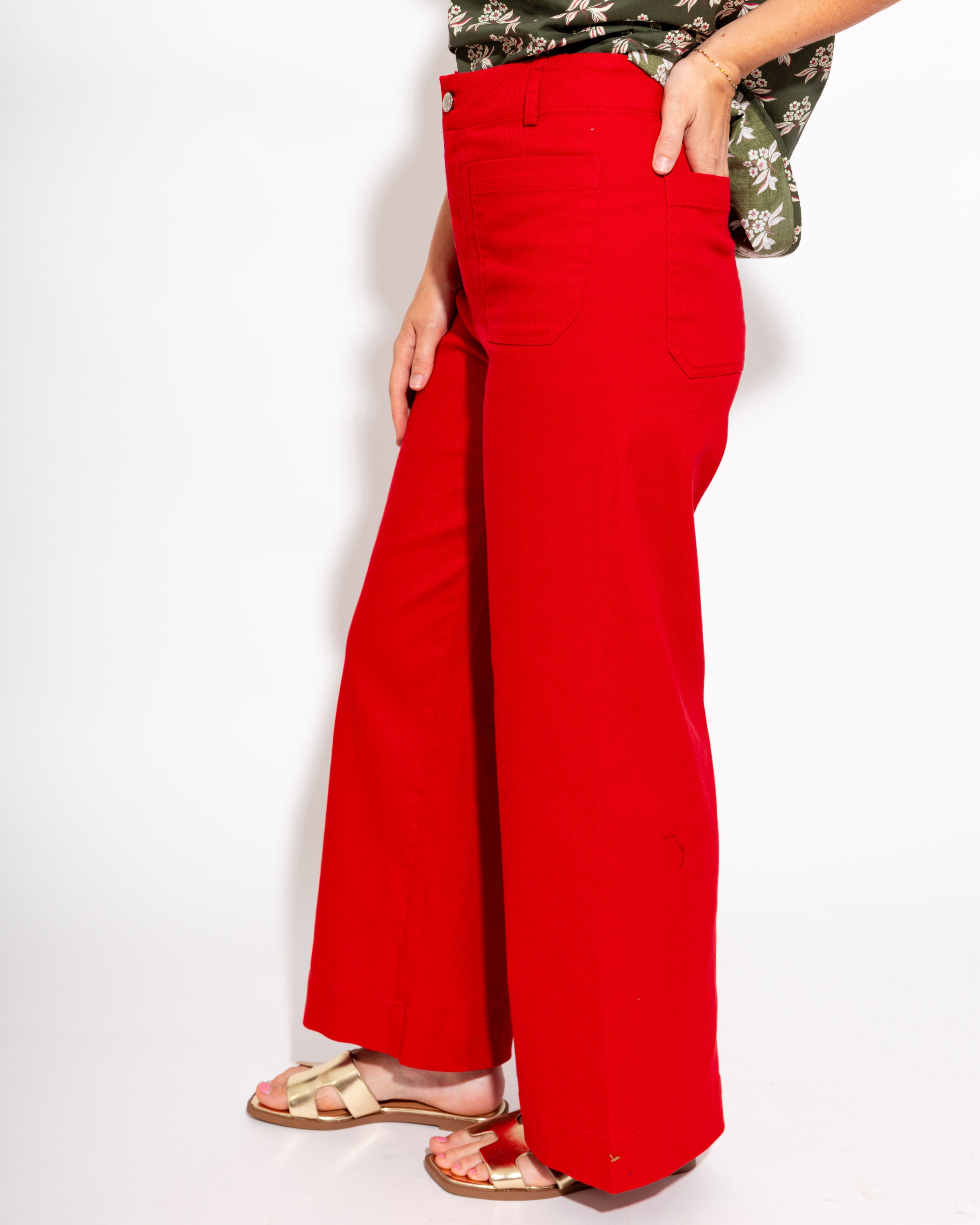 The Go-To Pant in Scarlet