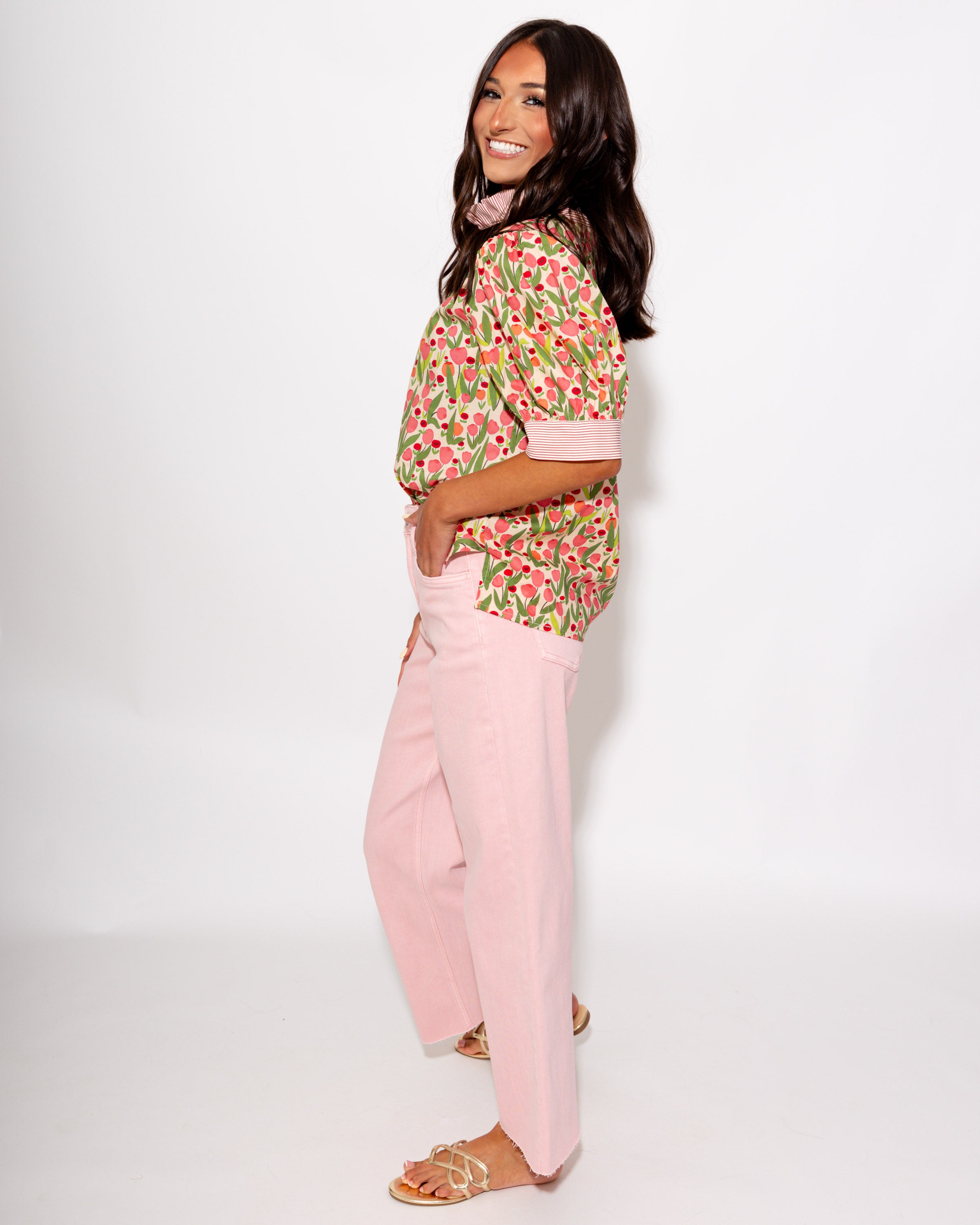 Vervet | High Rise Wide Leg Jeans in Pale Lilac