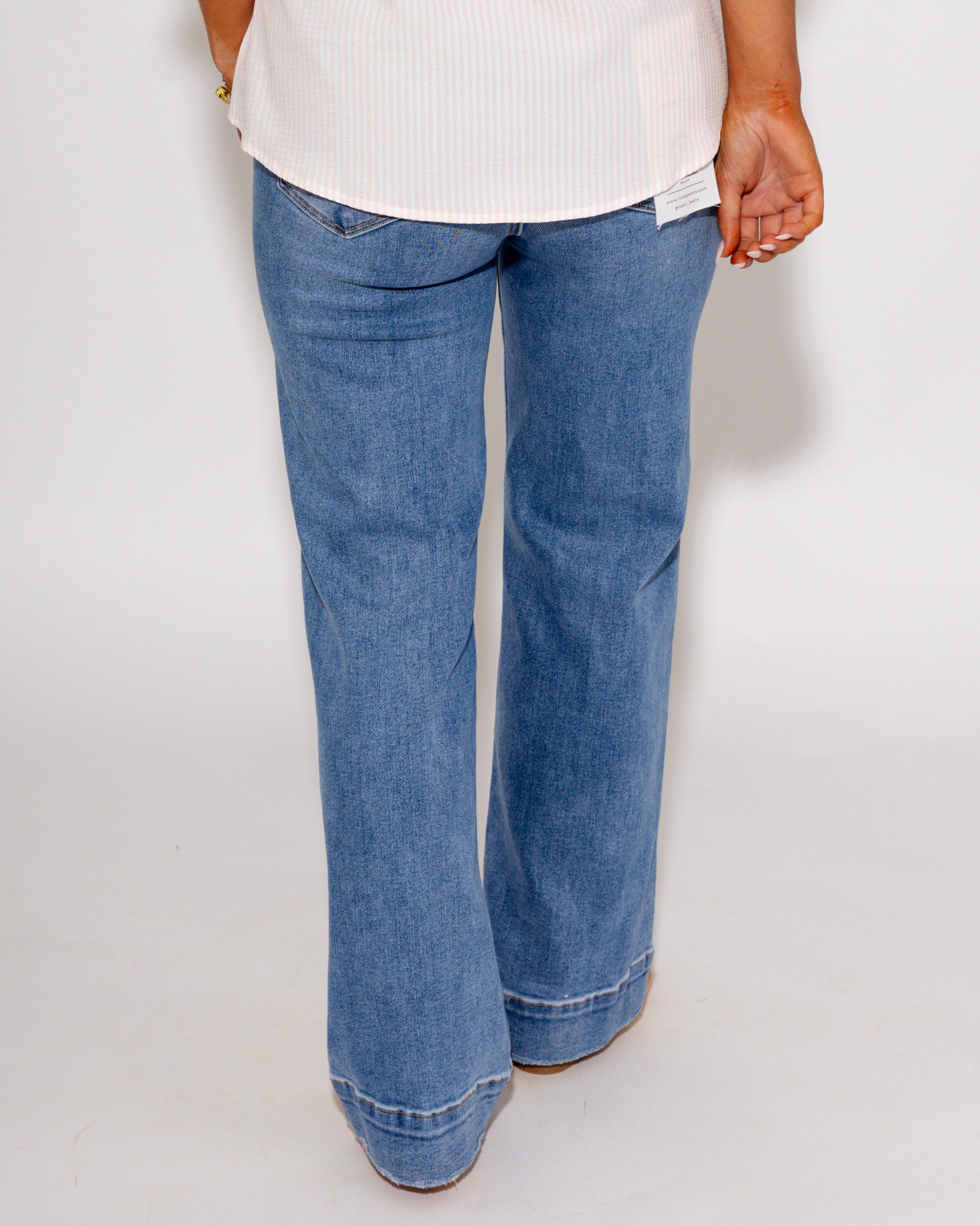 Tummy Control High Rise Straight Jeans